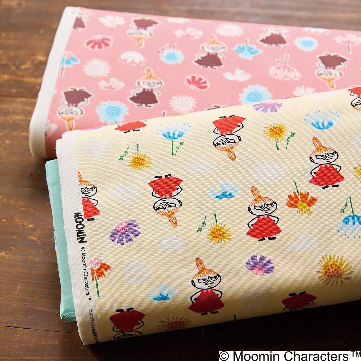 (無料サンプル)MOOMIN ムーミン ～リトルミイの日柄～ 綿100％オックス