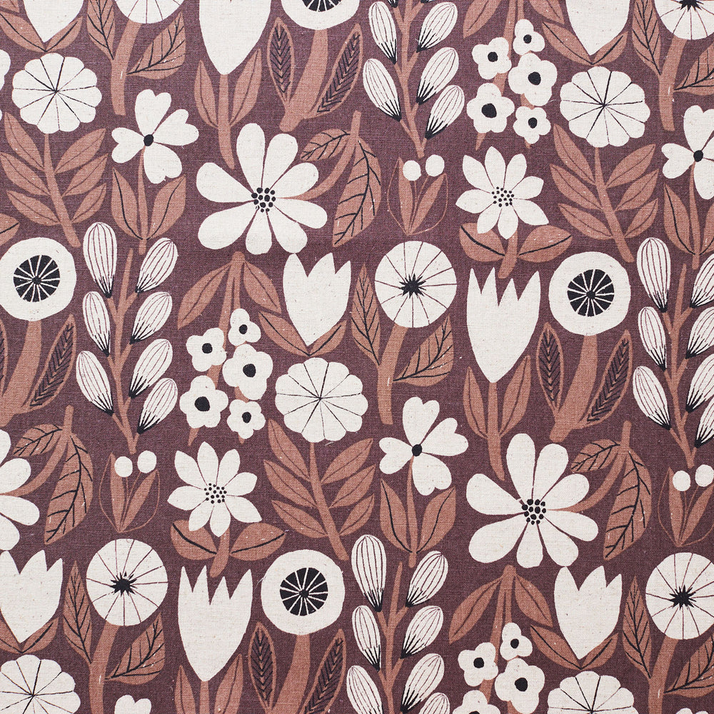 (無料サンプル)Gather by bookhou ～flowers～ 綿麻キャンバス EKX-1420-1A(sample)