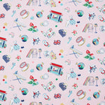 (無料サンプル)Cath Kidston / キャス キッドソン Cath Icons ～綿100％シーチング～ GRX-9100-1A-sample