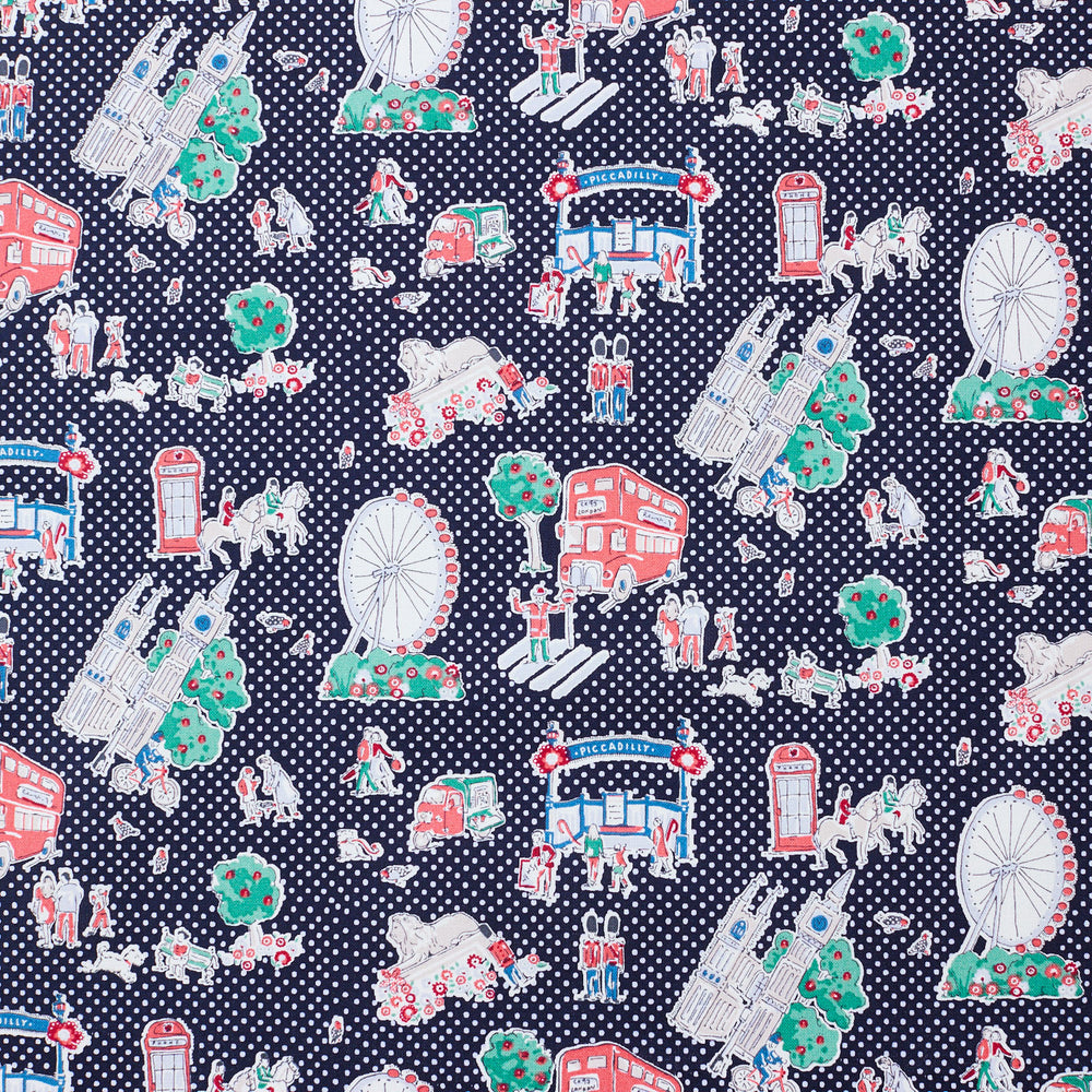 (無料サンプル)Cath Kidston / キャス キッドソン Lovely London ～綿100％キャンバス～ GRX-9103-1A-sample