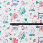 (無料サンプル)Cath Kidston / キャス キッドソン Lovely London ～綿100％キャンバス～ GRX-9103-1A-sample