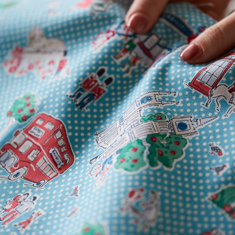 (無料サンプル)Cath Kidston / キャス キッドソン Lovely London ～綿100％キャンバス～ GRX-9103-1A-sample