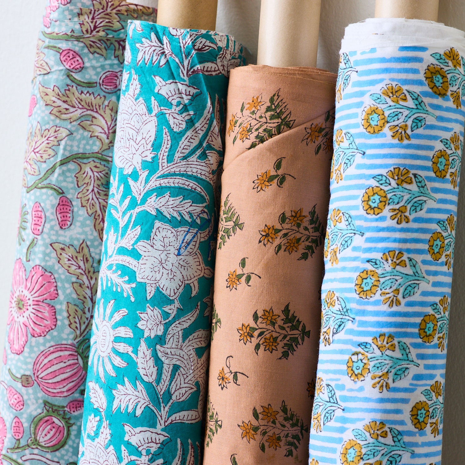 ハンドブロックプリント生地 ～インド綿100%～