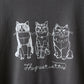 【＋HAyU】Tシャツ 綿100％ ～キャットトリオ～ - cocca