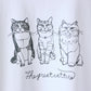 【＋HAyU】Tシャツ 綿100％ ～キャットトリオ～ - cocca