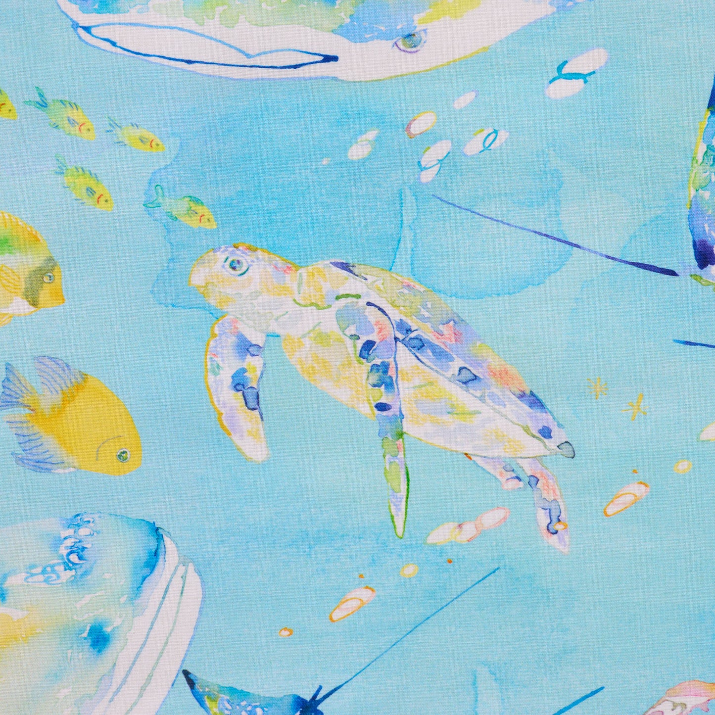 (無料サンプル)【直営店限定】Hiroe/瀧川裕恵 Aquarium Animals ～綿100%シーチング～ - cocca