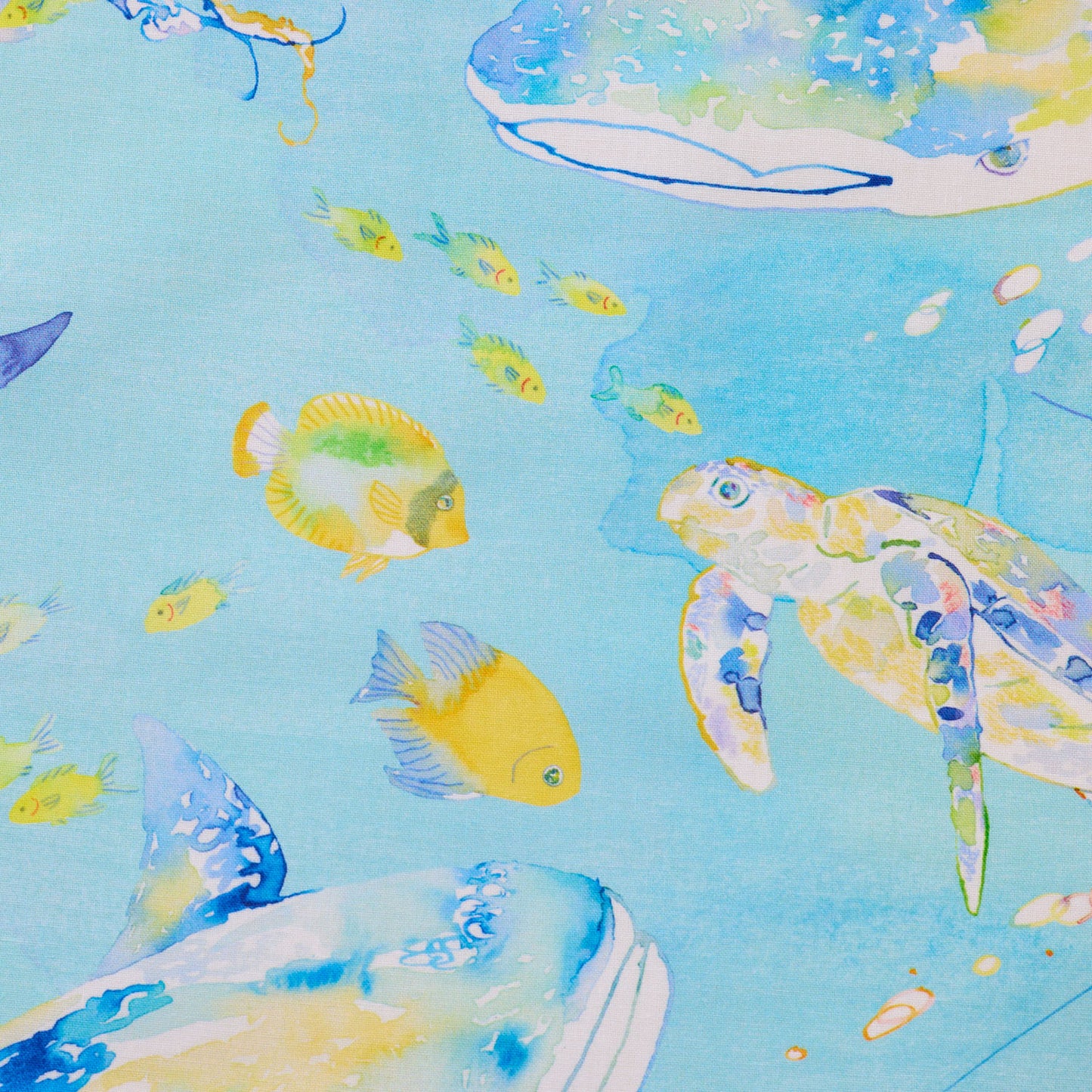 (無料サンプル)【直営店限定】Hiroe/瀧川裕恵 Aquarium Animals ～綿100%シーチング～ - cocca