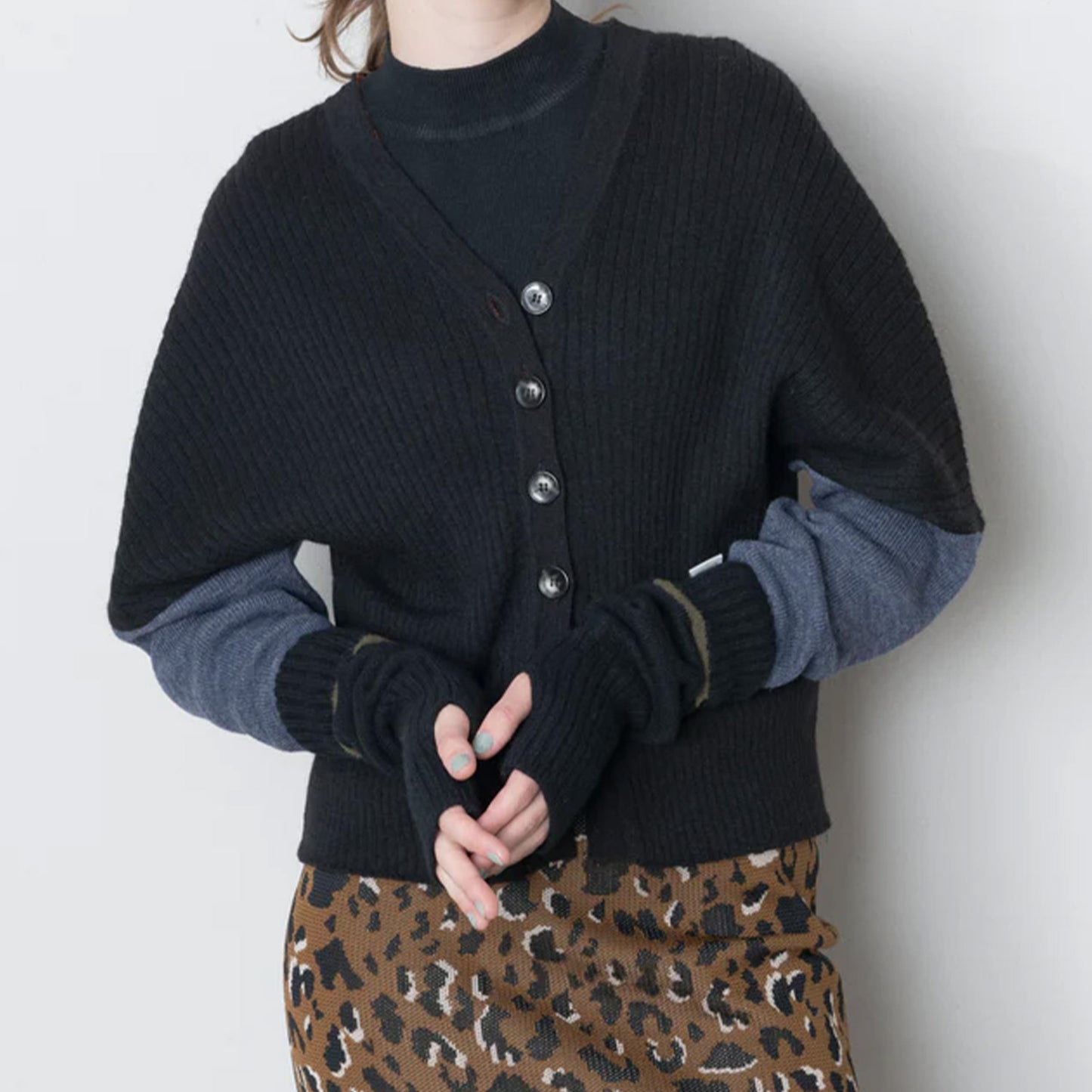 TRICOTÉ -LINE RIB ARM WARMERS- ラインリブアームウォーマー