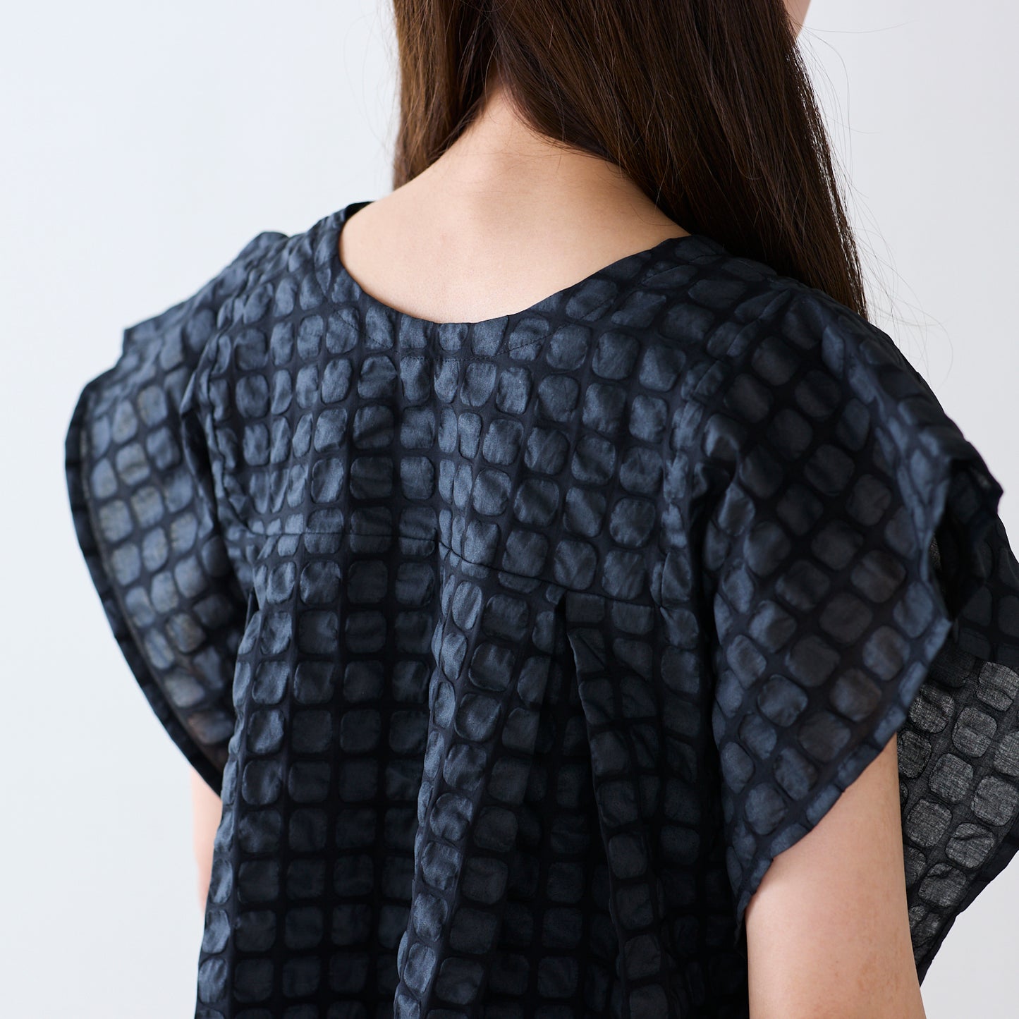 デザインワッフル無地 ～塩縮加工～ 綿100％