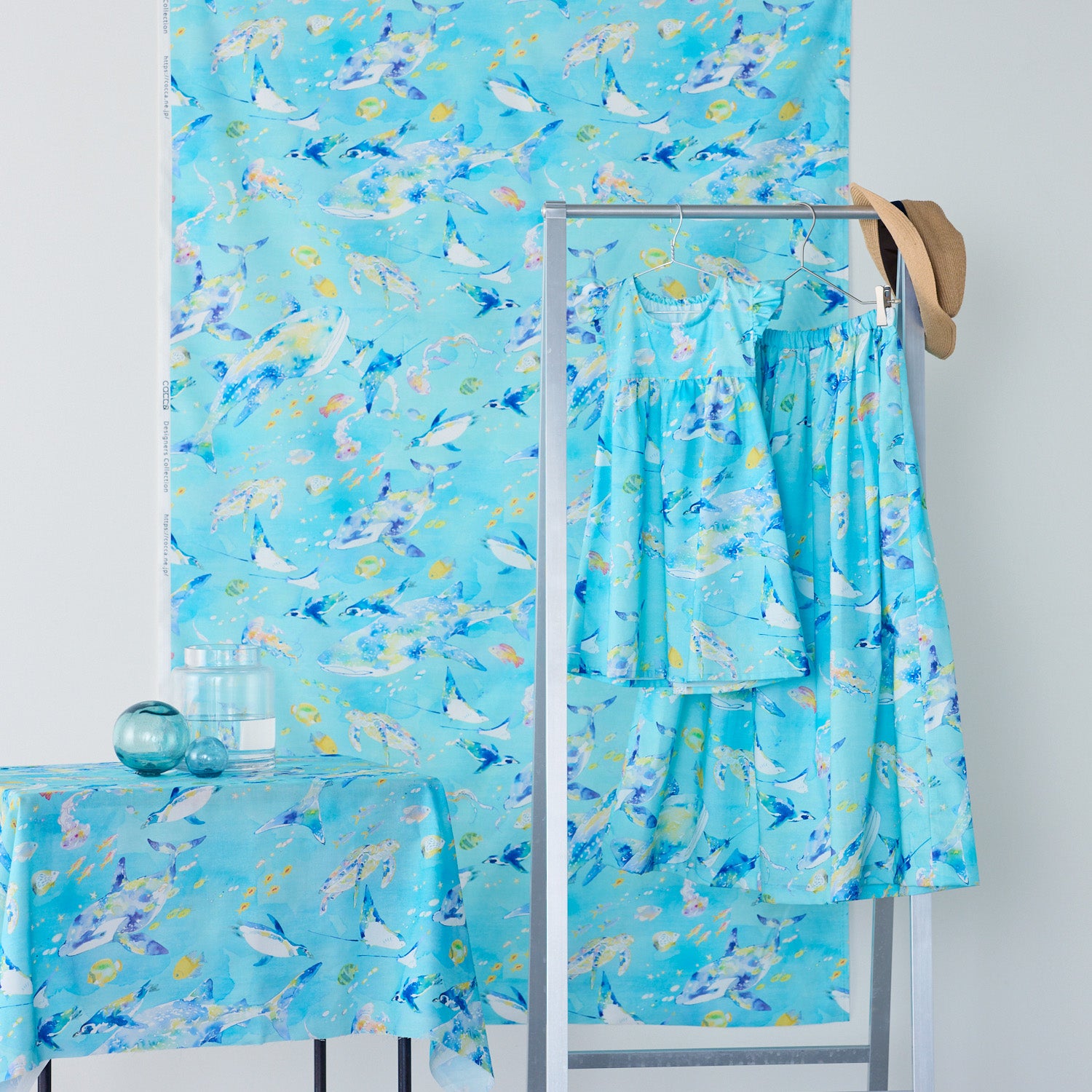 【直営店限定】Hiroe/瀧川裕恵 Aquarium Animals ～綿100%シーチング～