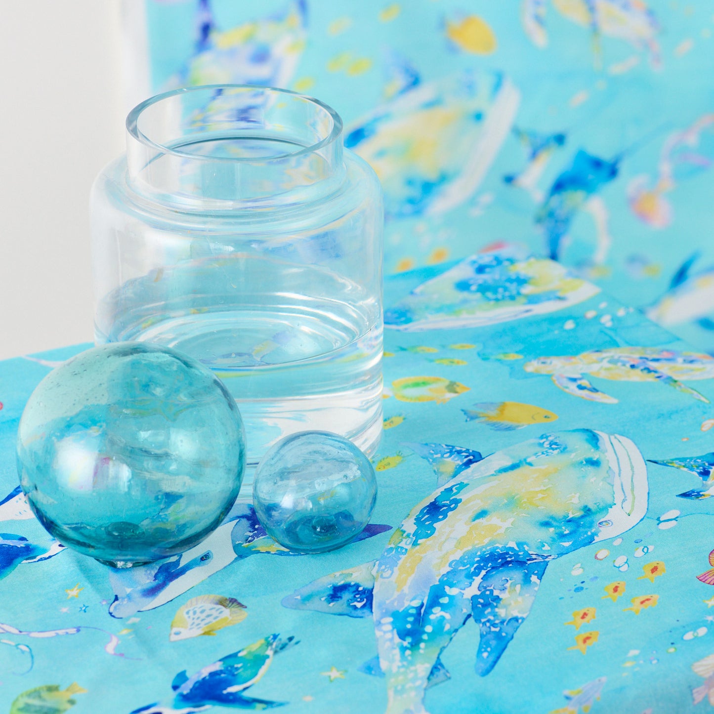 (無料サンプル)【直営店限定】Hiroe/瀧川裕恵 Aquarium Animals ～綿100%シーチング～ - cocca