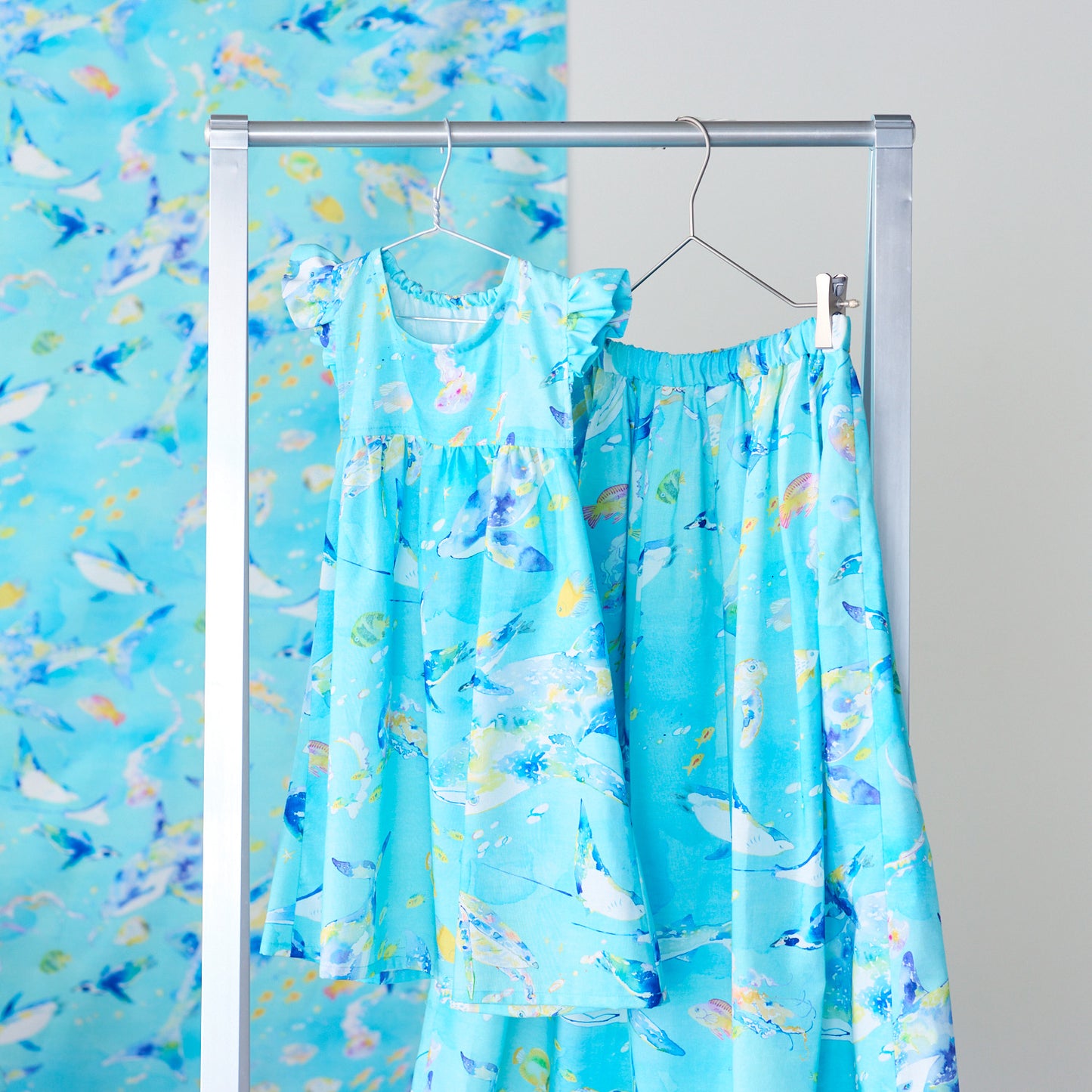 (無料サンプル)【直営店限定】Hiroe/瀧川裕恵 Aquarium Animals ～綿100%シーチング～ - cocca