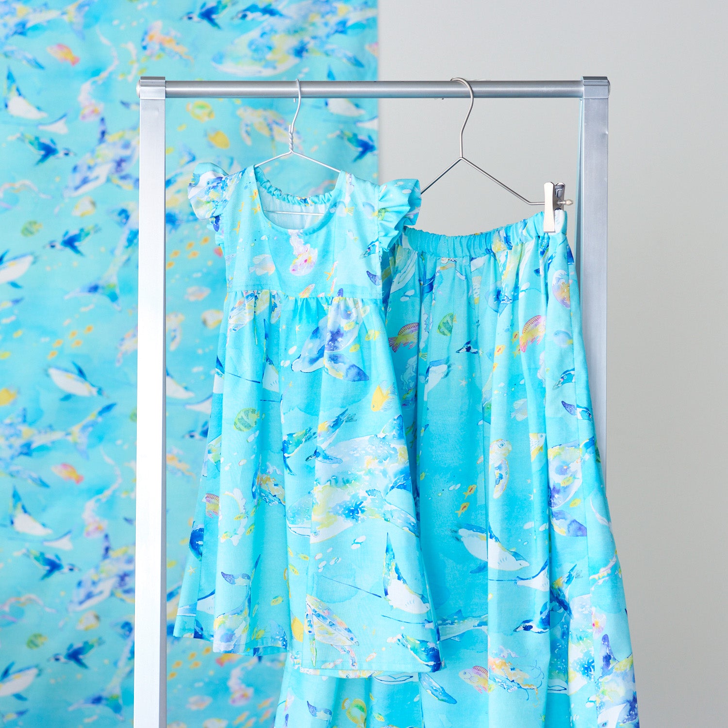 (無料サンプル)【直営店限定】Hiroe/瀧川裕恵 Aquarium Animals ～綿100%シーチング～ - cocca