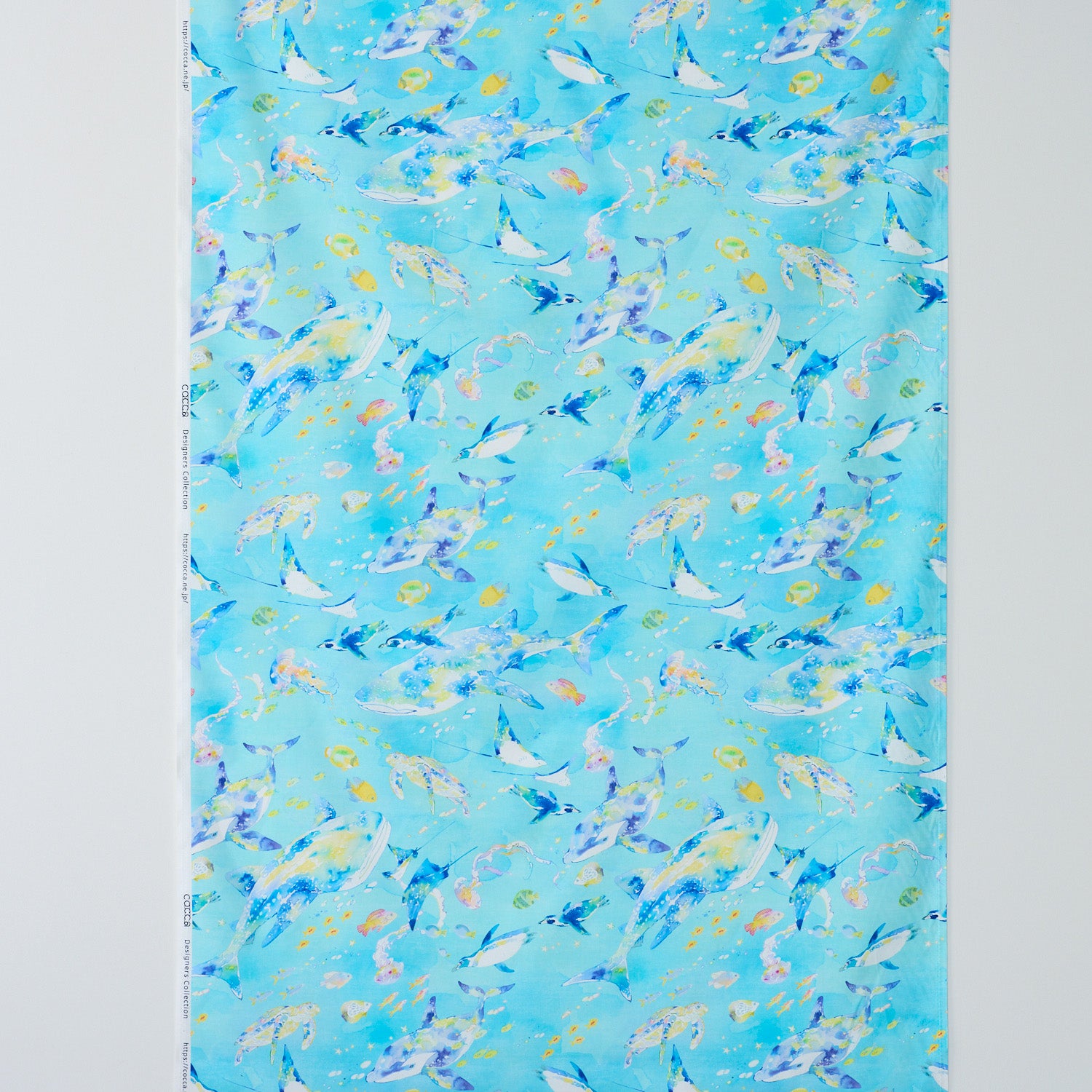 (無料サンプル)【直営店限定】Hiroe/瀧川裕恵 Aquarium Animals ～綿100%シーチング～ - cocca