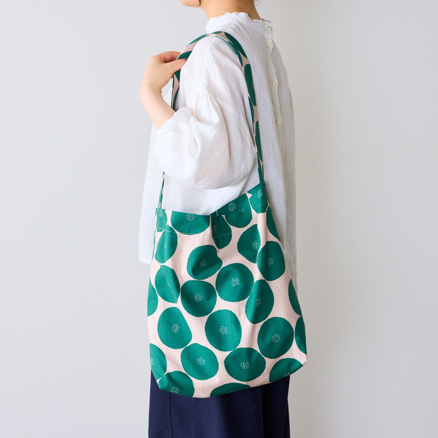 【coccaのお仕立て受注会】ワンハンドルショルダーバッグ ※生地代別