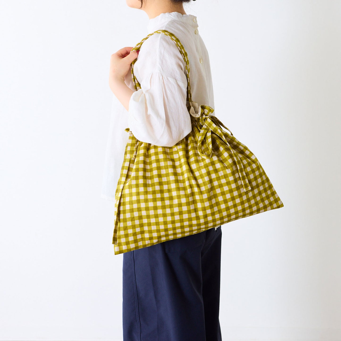 【coccaのお仕立て受注会】巾着トートバッグ ※生地代別 - cocca