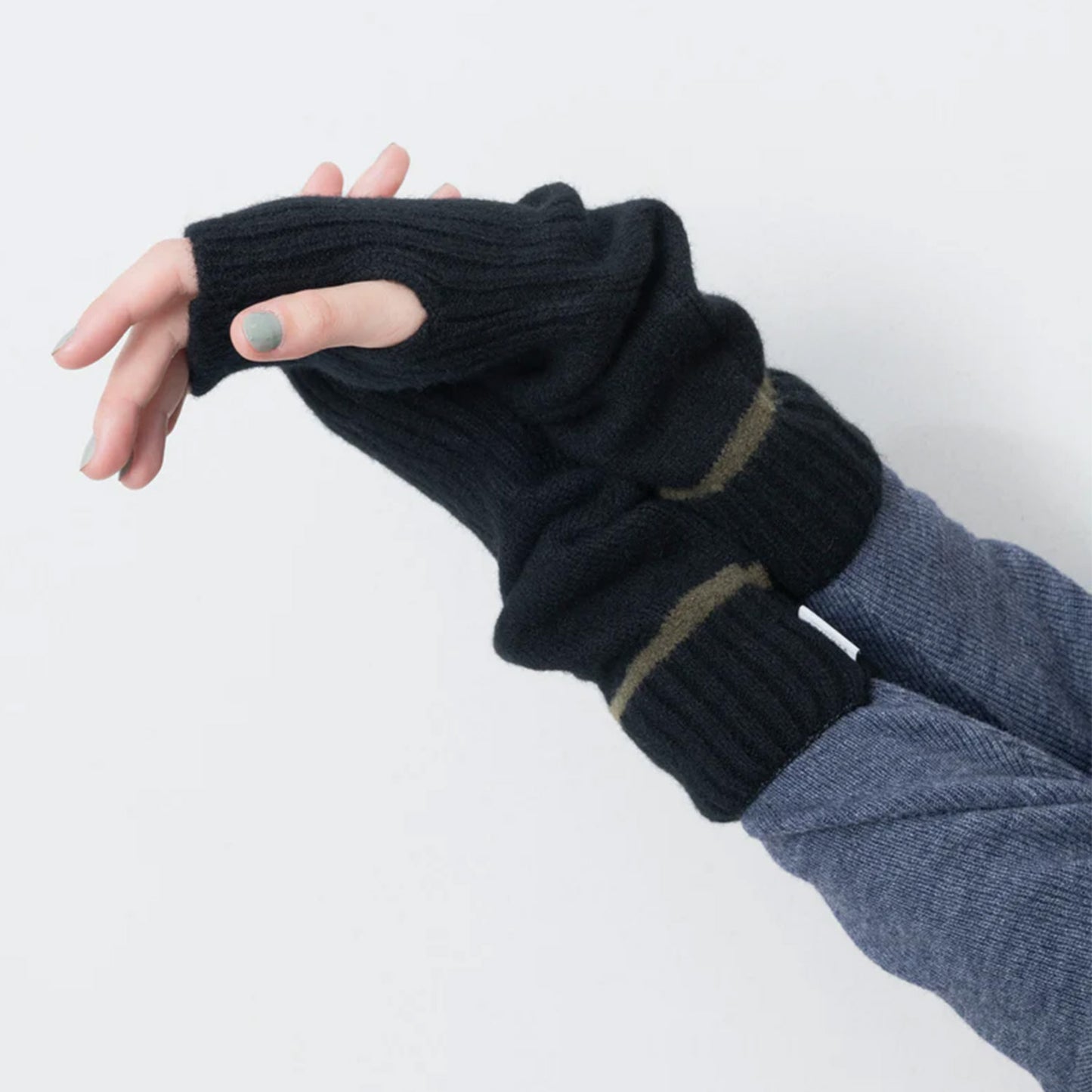 TRICOTÉ -LINE RIB ARM WARMERS- ラインリブアームウォーマー