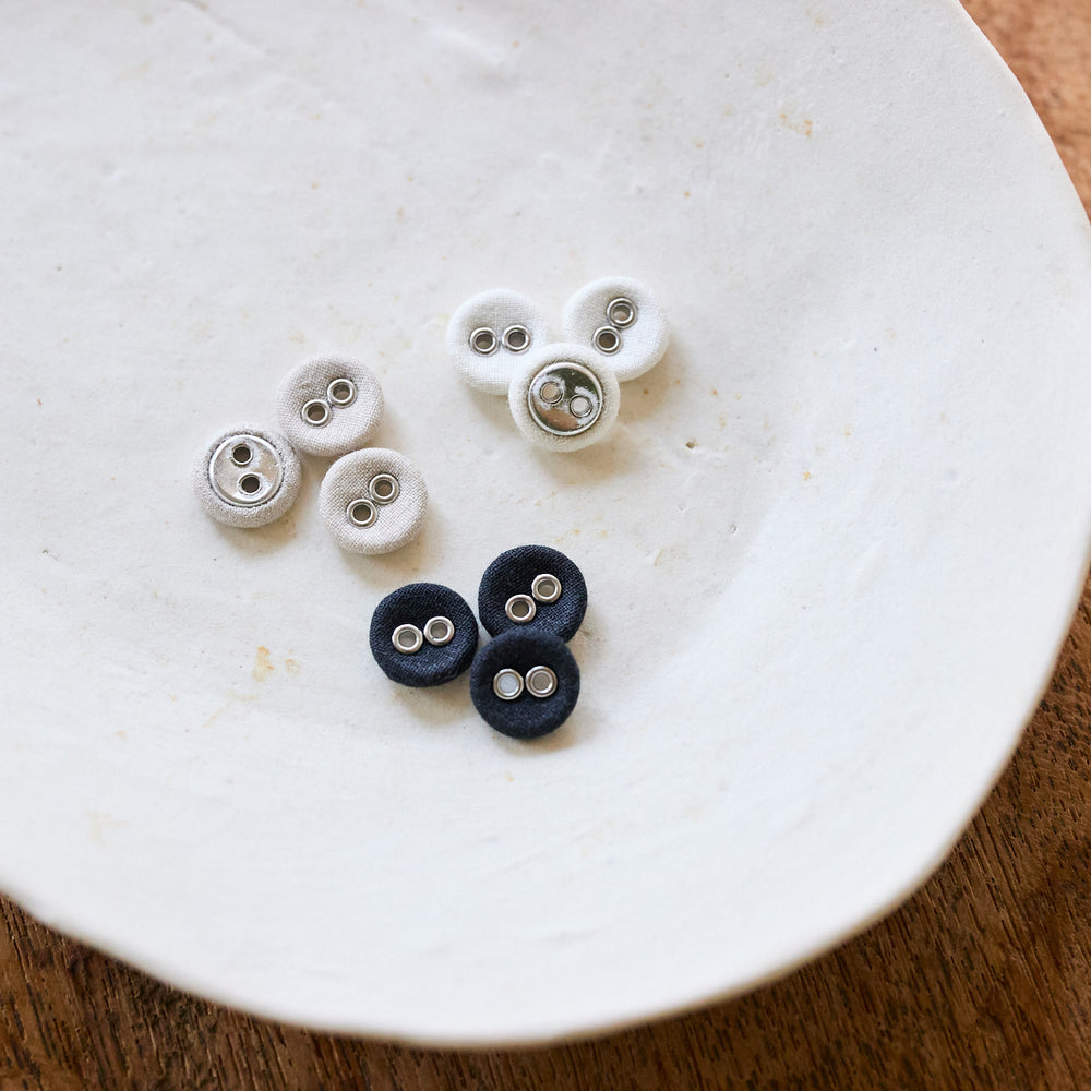 2つ穴くるみボタン 10mm