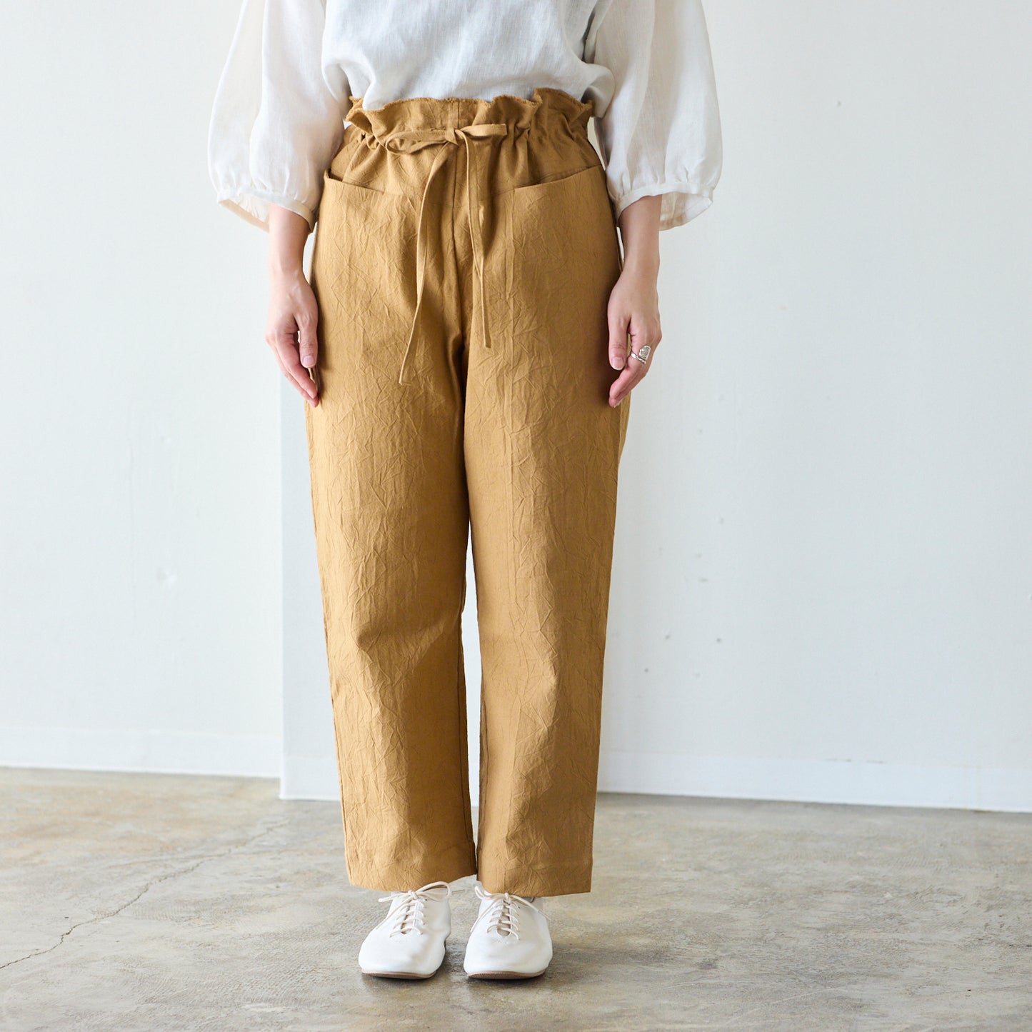 【型紙】毎日着たい、大人服  クロップド　テーパードパンツ