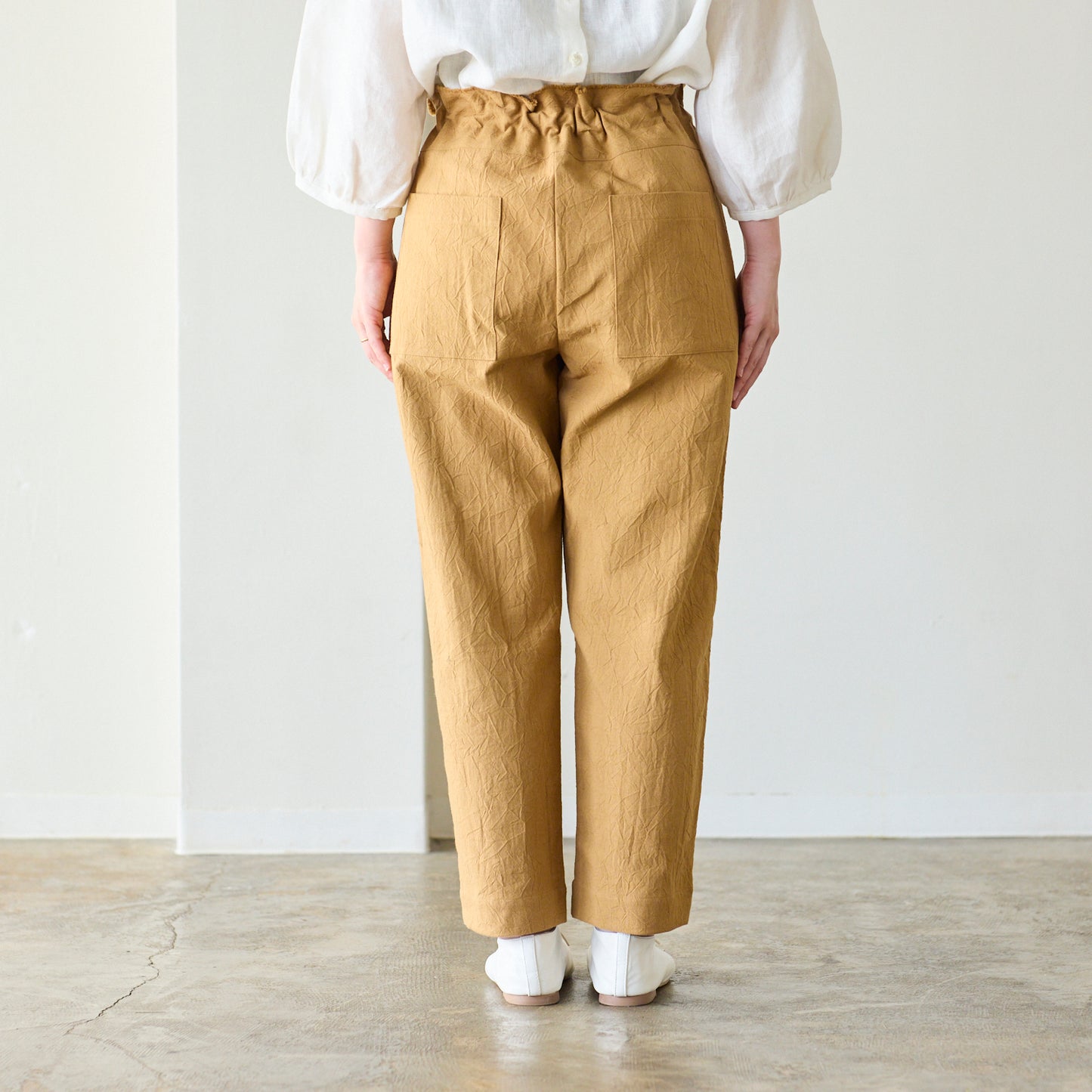 【型紙】毎日着たい、大人服  クロップド　テーパードパンツ