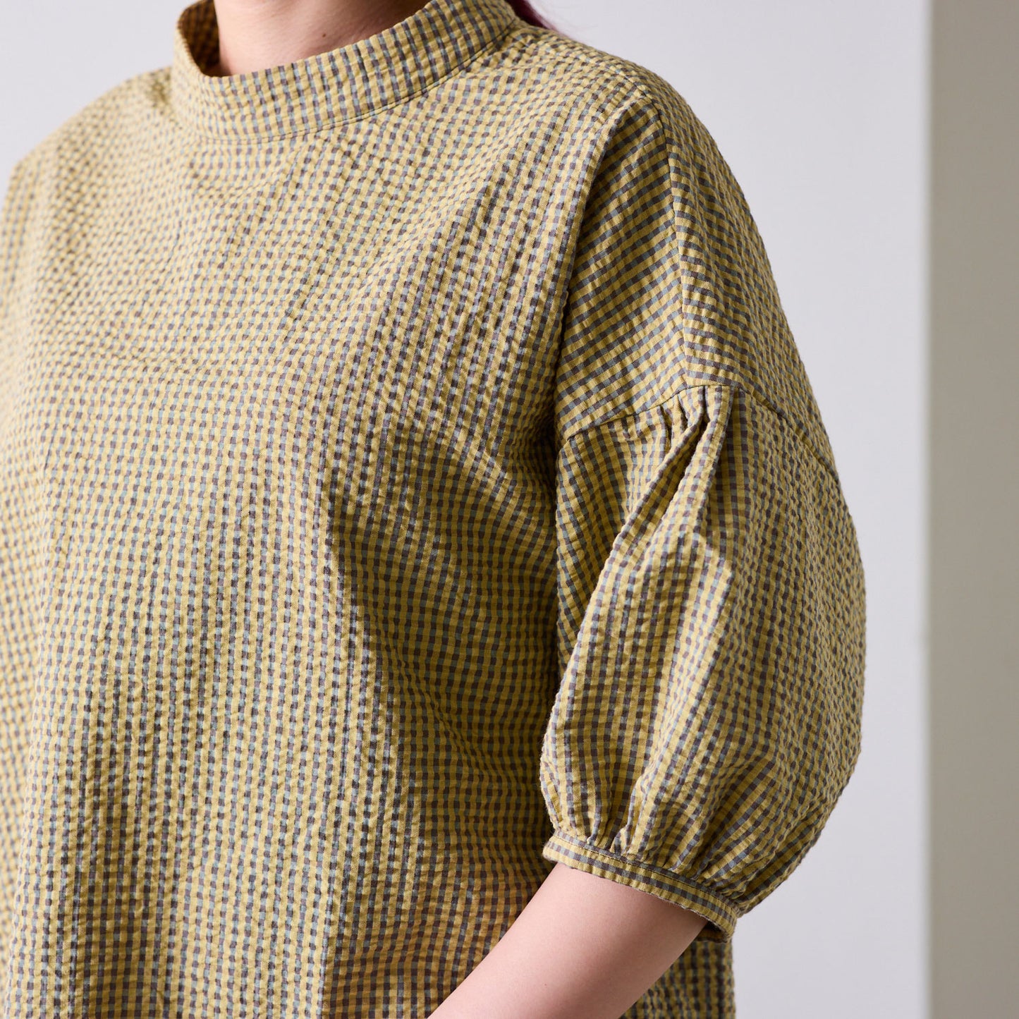 【coccaのお仕立て受注会】マオカラーブラウス ※生地代別 - cocca
