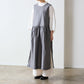 【cocca for】日に日になじむ、綿麻シャンブレーエプロンワンピース
