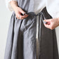 【cocca for】日に日になじむ、綿麻シャンブレーエプロンワンピース