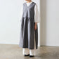【cocca for】日に日になじむ、綿麻シャンブレーエプロンワンピース