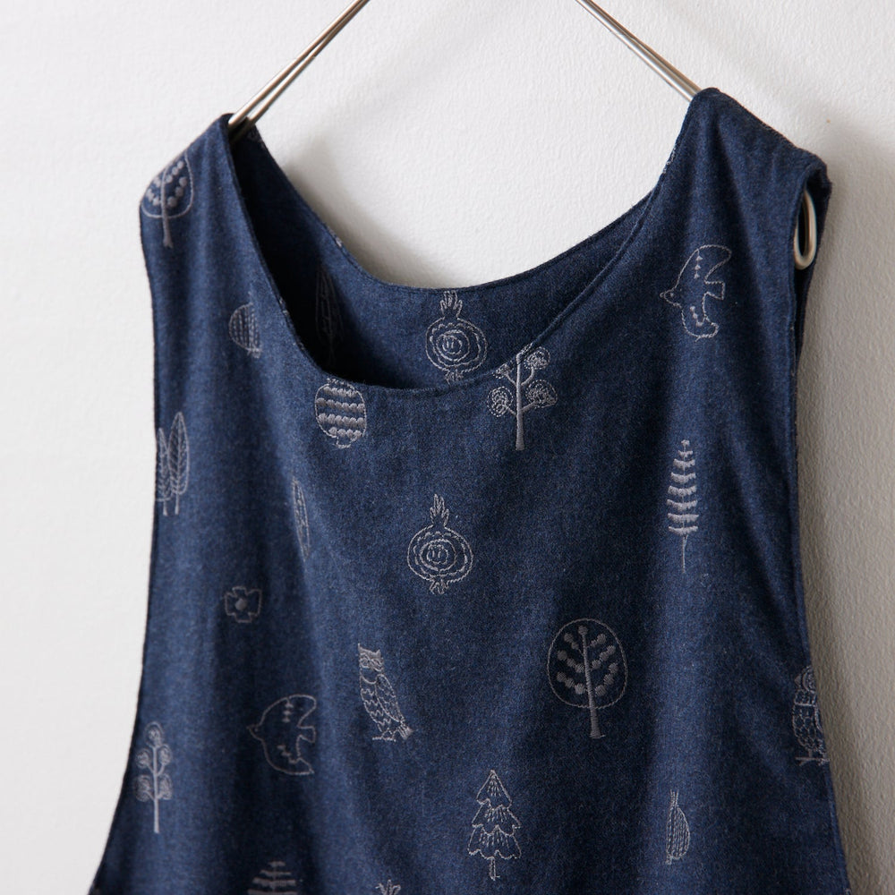 (無料サンプル)杢ビエラ起毛 綿100％ ～刺繍 アニマル柄～