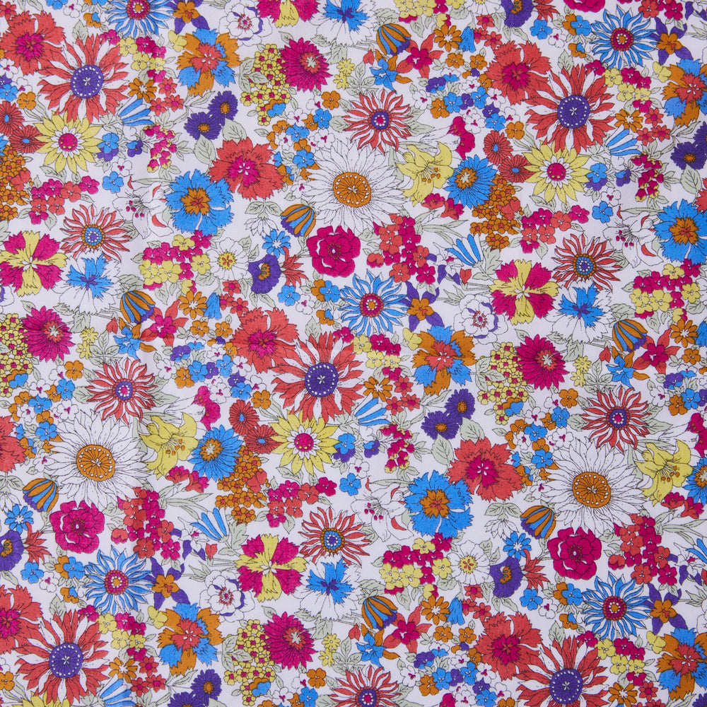 【SALE】レトロコレクション colorful flower（綿100％ローン） NFA-1000-2D