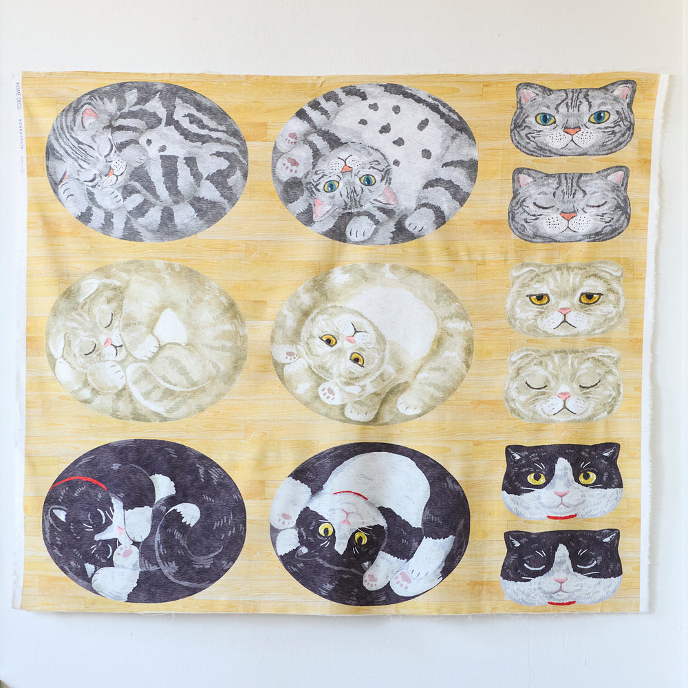 cocca(コッカ) |生地通販|HOME DECO maru animals~丸まる猫たち cocca(コッカ) |生地通販|HOME DECO maru animals~丸まる猫たち