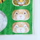 HOME DECO maru animals～丸まる動物たち～ パネル生地 綿100％シーチング