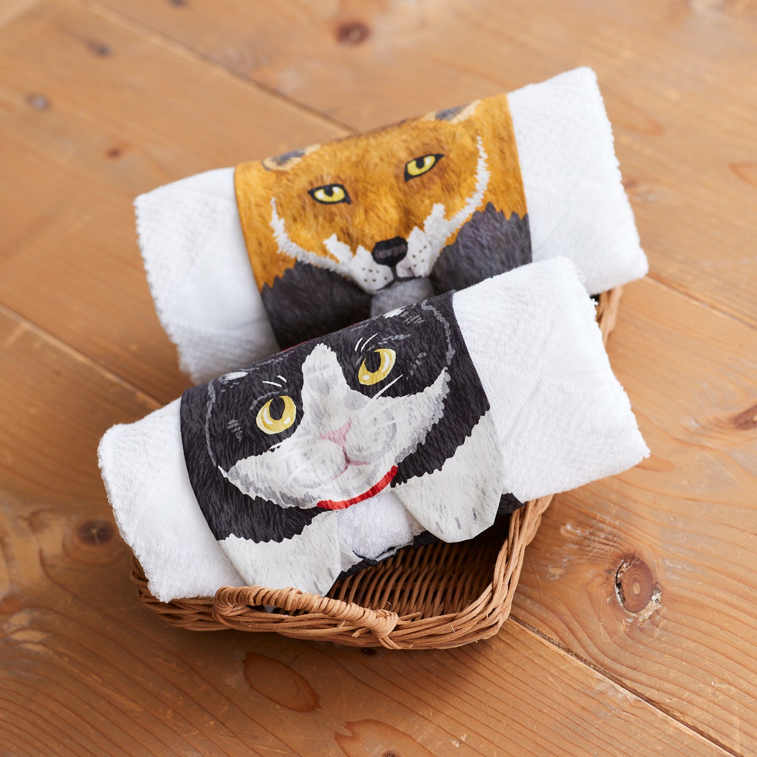 HOME DECO mini ～床に寝転ぶ猫たち～ パネル生地 綿100