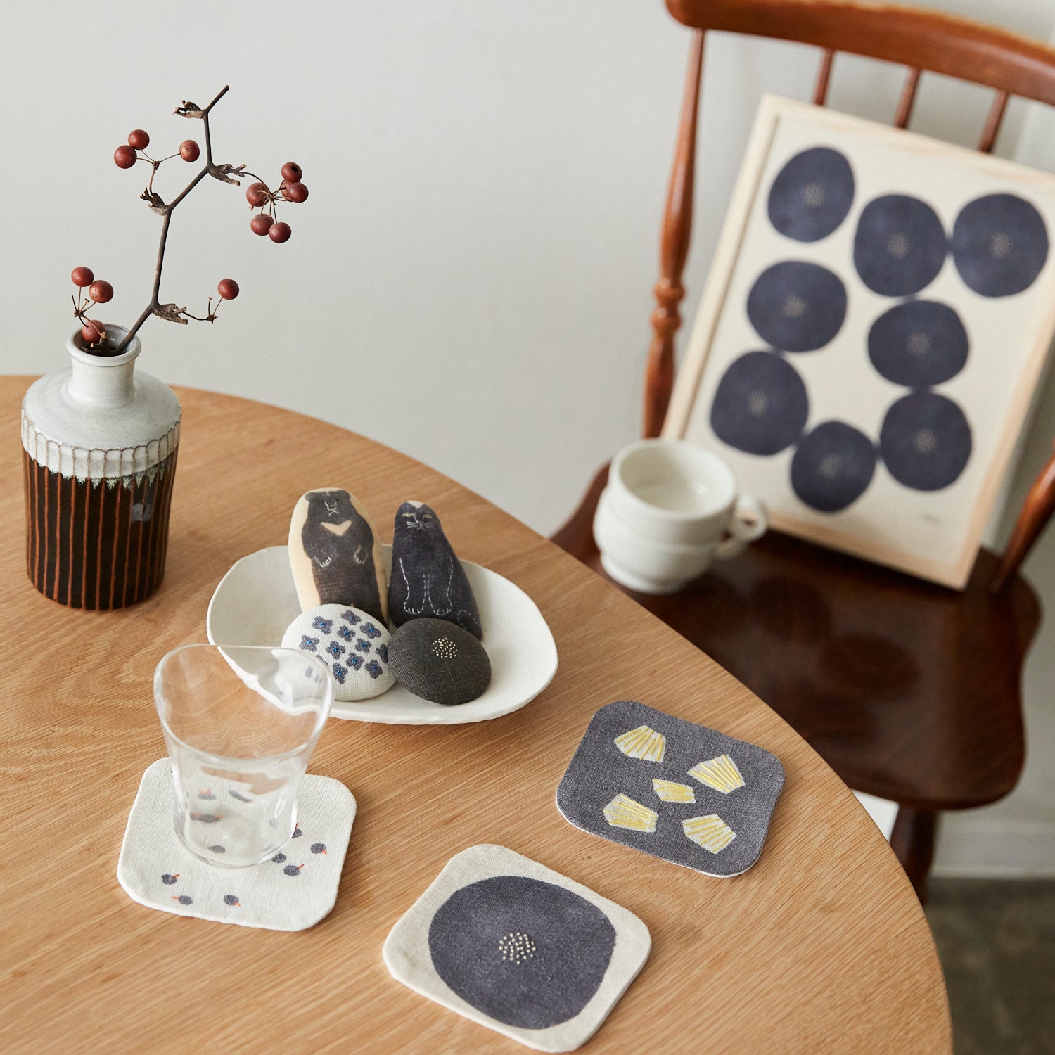 cocca(コッカ) ｜生地通販｜Tomotake～刺繍ブローチ～コットンベルベット