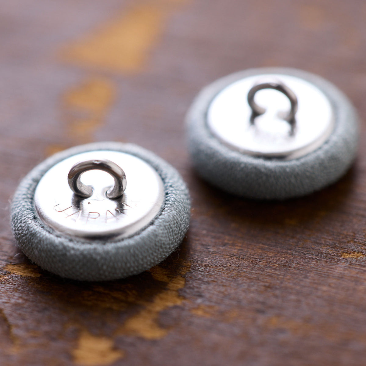 フラットくるみボタン 6個セット ～ローンワッシャー無地～ 10mm / 12mm - cocca
