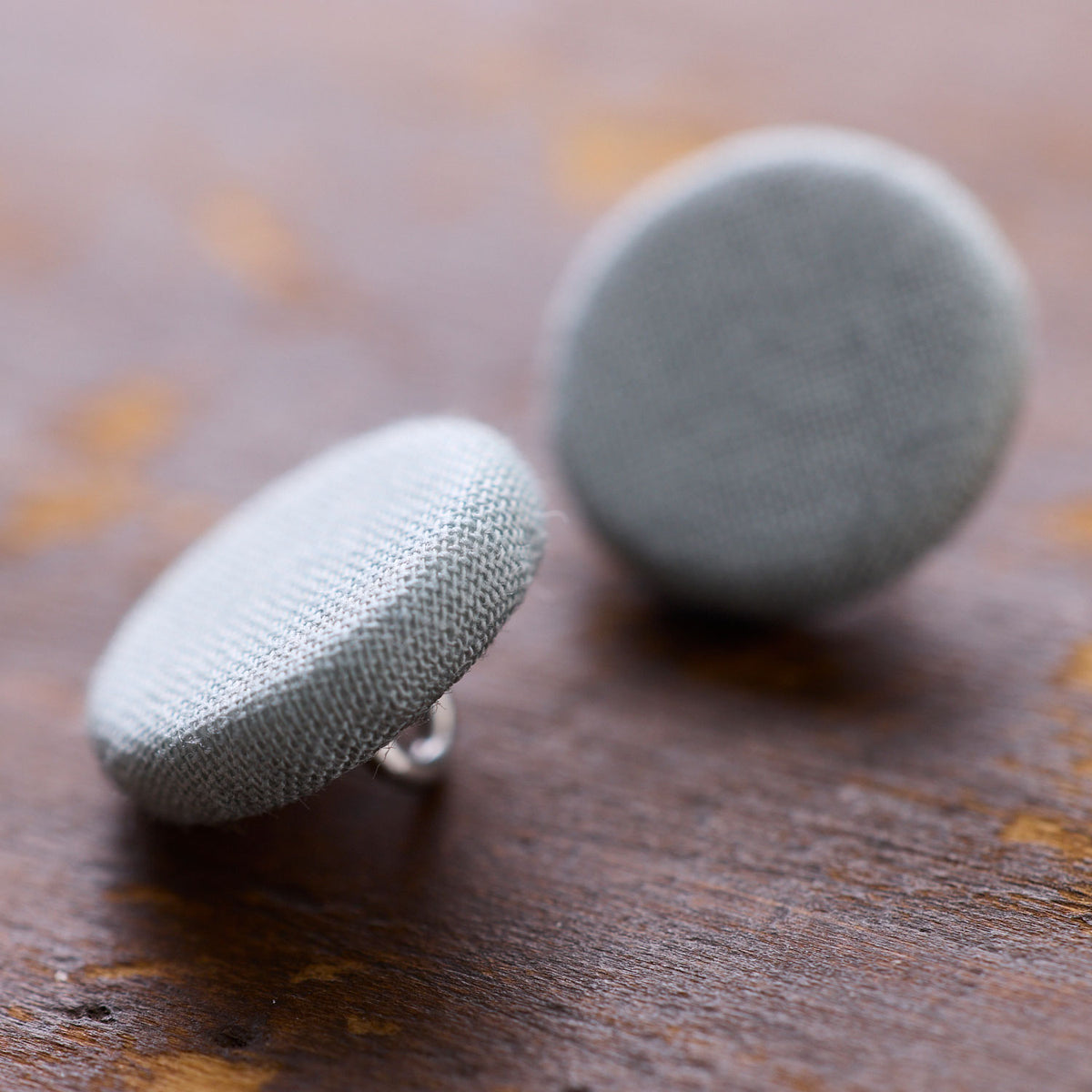 フラットくるみボタン 6個セット ～ローンワッシャー無地～ 10mm / 12mm - cocca