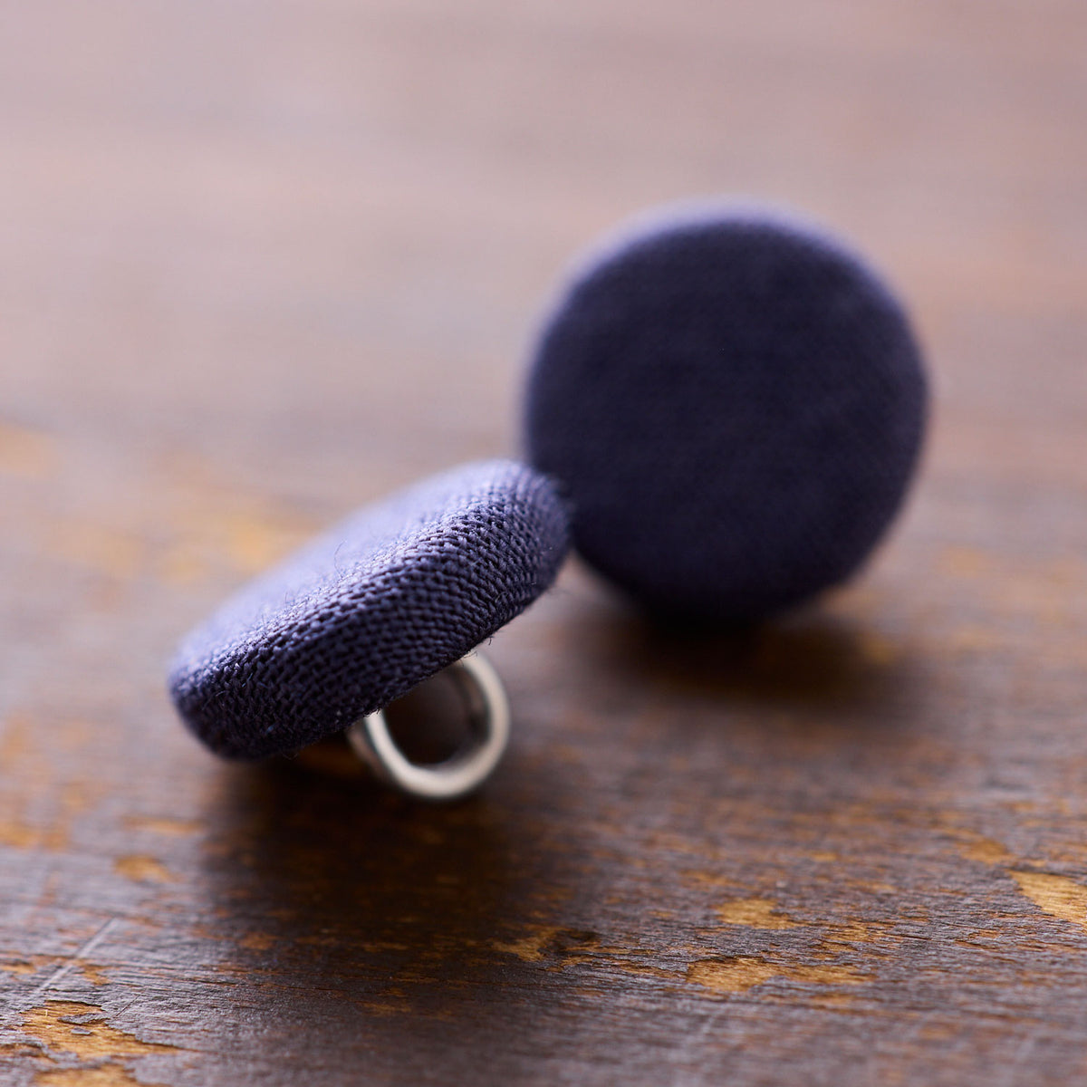 フラットくるみボタン 6個セット ～ローンワッシャー無地～ 10mm / 12mm - cocca