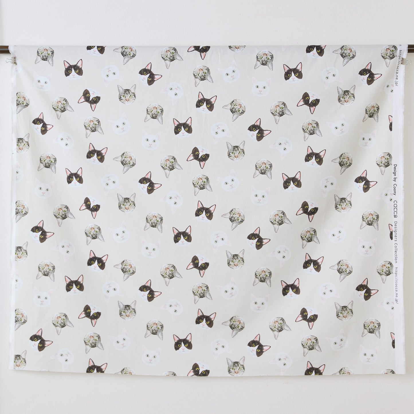 【直営店限定・予約販売】Coony/クーニー Three cats ～綿100%シーチング～