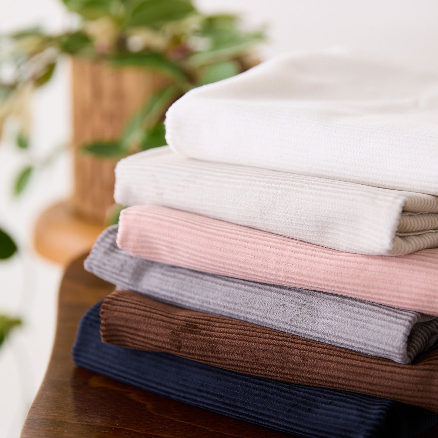 8Wコーデュロイ 巾広 無地 ～綿100％～