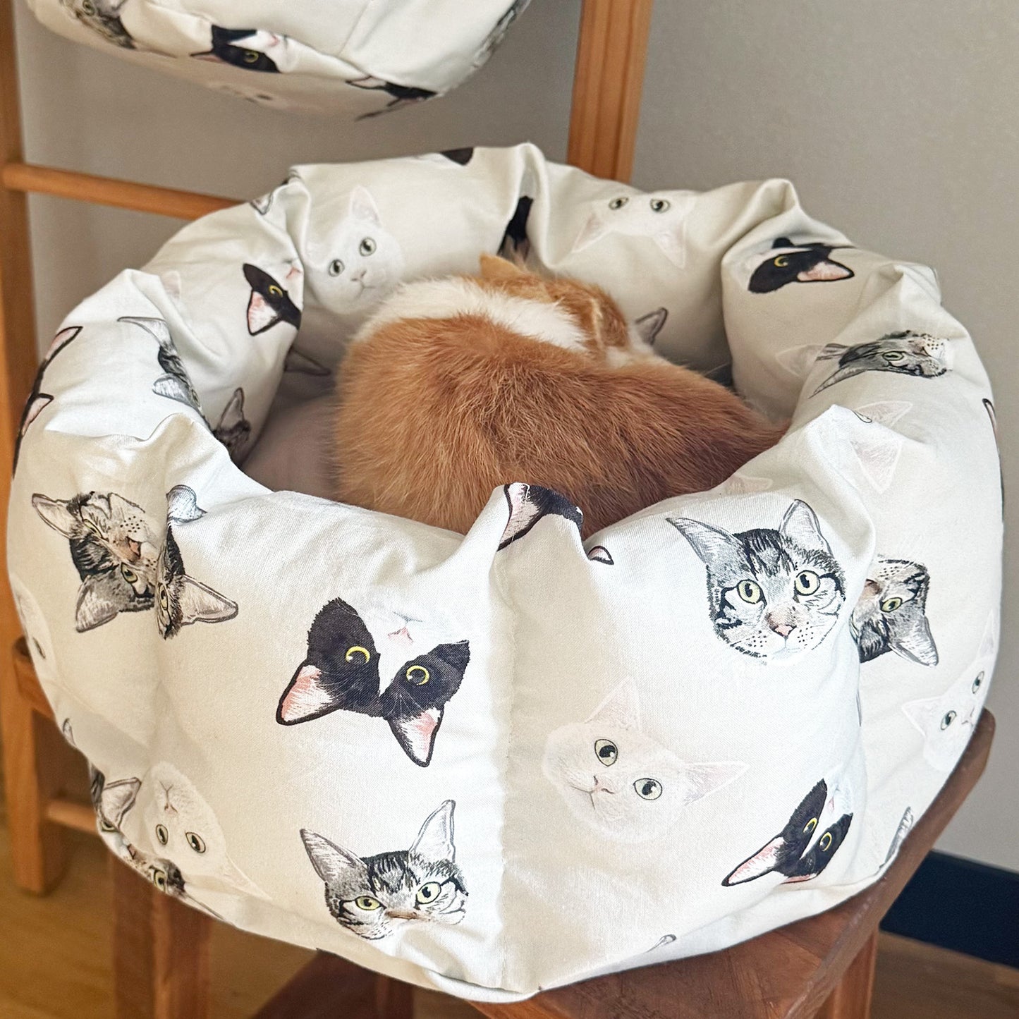 【予約生地限定お仕立て】ネコベッド ※生地代別