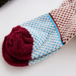 TRICOTÉ -MINI CHECKERED BICOLOUR SOCKS- ミニチェッカードバイカラーソックス TPS-1209-1A