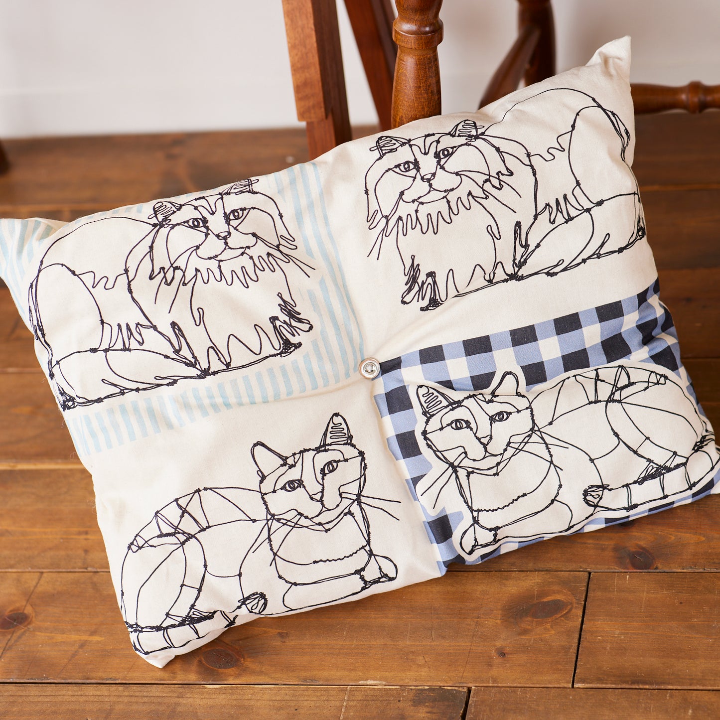 ＋HAyU fabric ～HAyU CAT～パネル生地 綿麻キャンバス - cocca