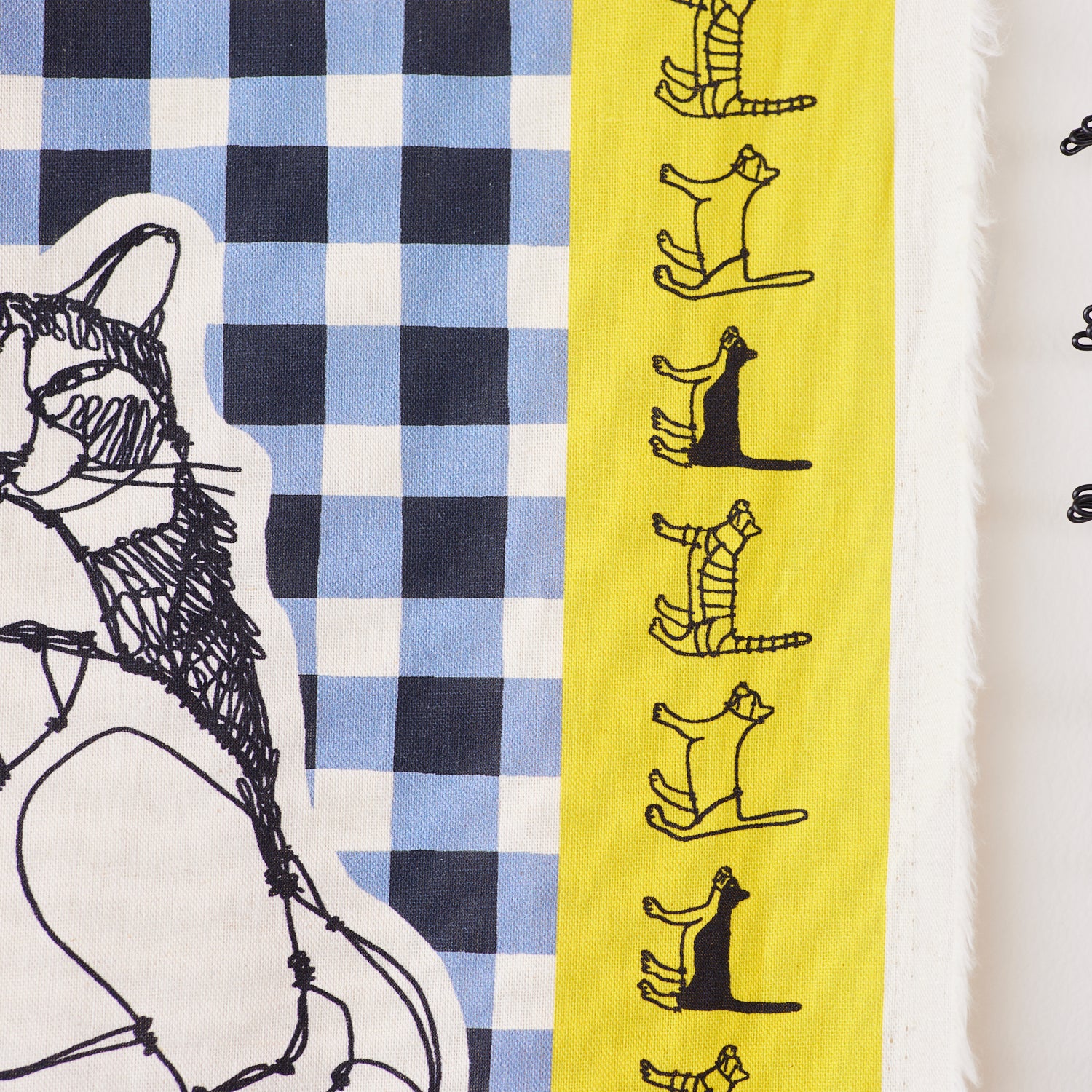 ＋HAyU fabric ～HAyU CAT～パネル生地 綿麻キャンバス - cocca