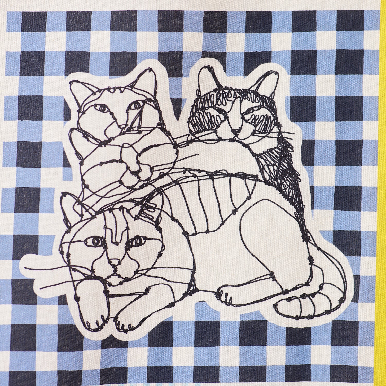 ＋HAyU fabric ～HAyU CAT～パネル生地 綿麻キャンバス - cocca