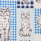 ＋HAyU fabric ～HAyU CAT～パネル生地 綿麻キャンバス - cocca
