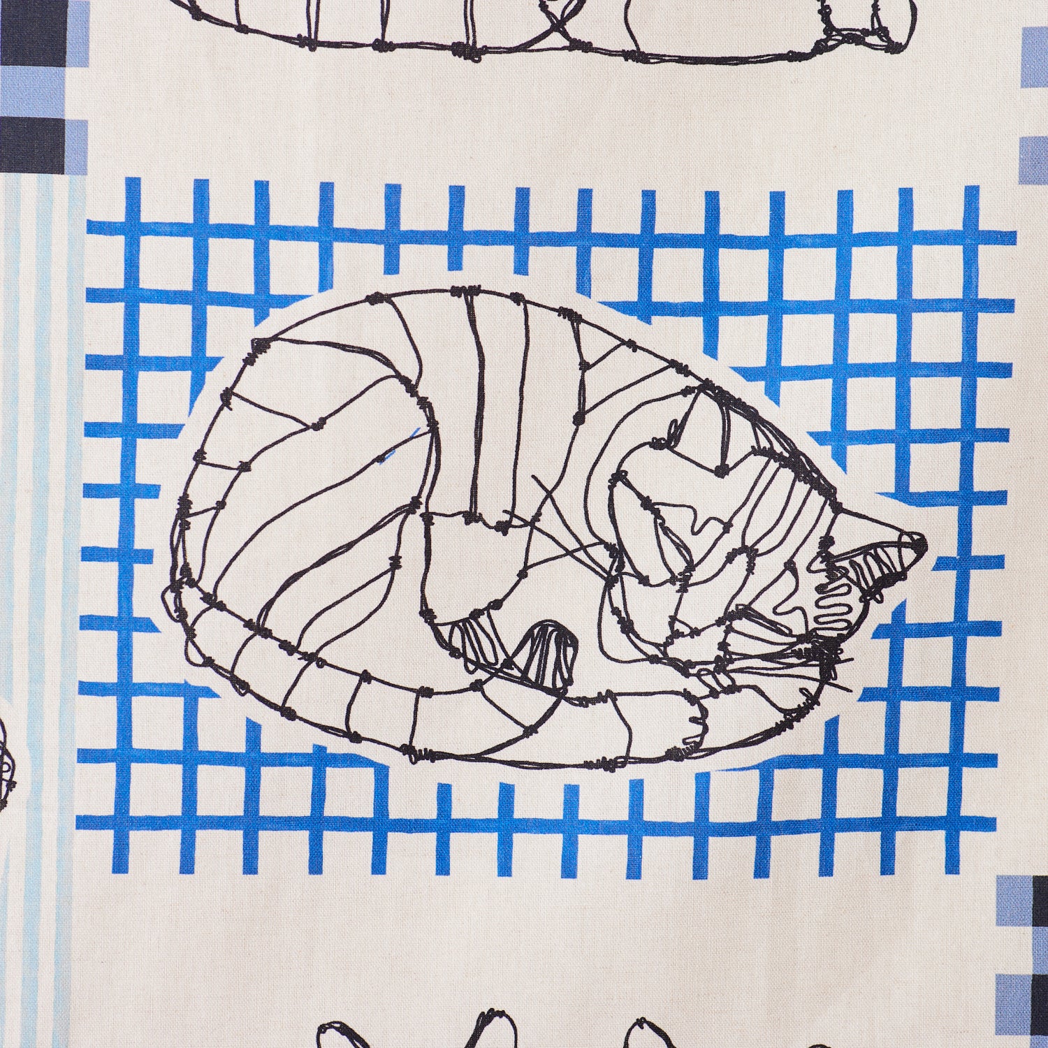 ＋HAyU fabric ～HAyU CAT～パネル生地 綿麻キャンバス - cocca