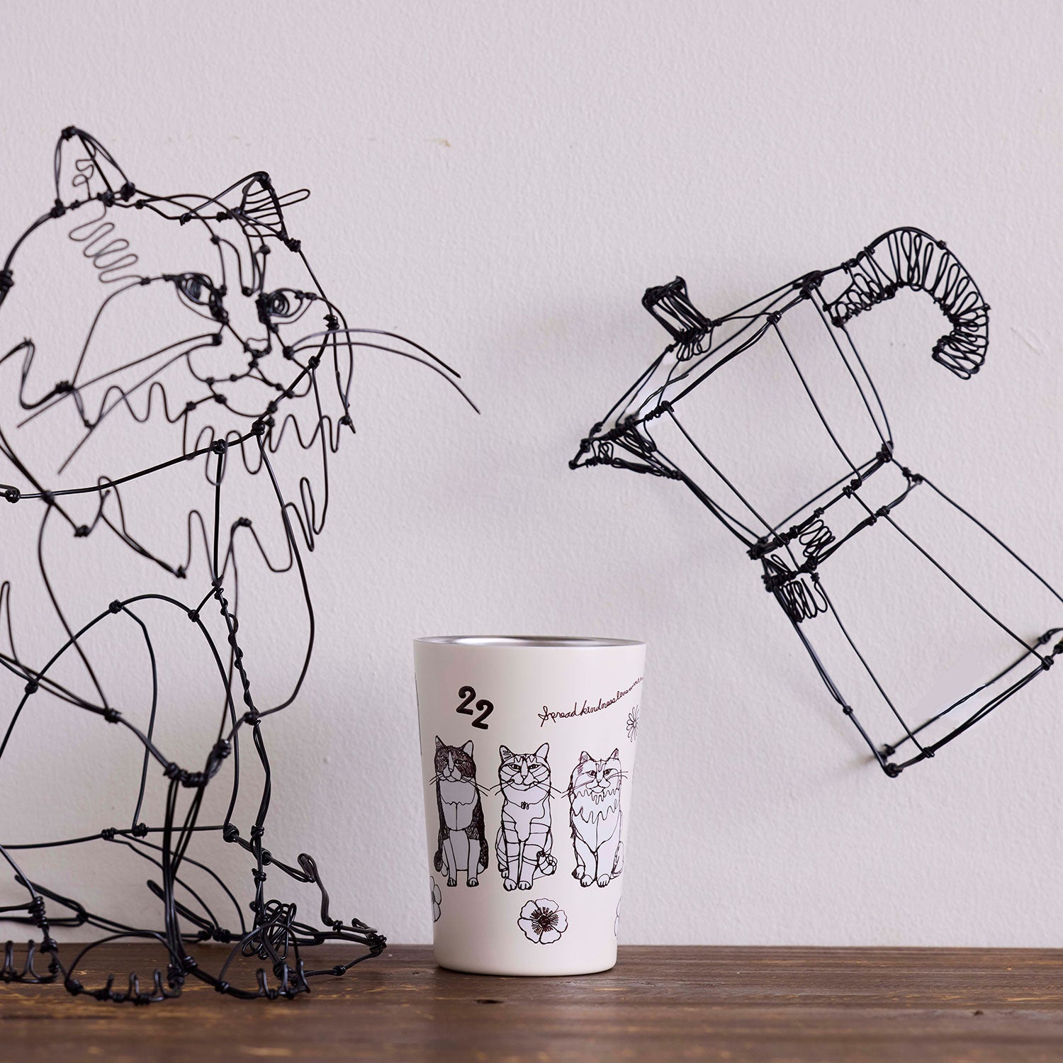 【＋HAyU】2WAYタンブラー 450ml ～キャットトリオ～ - cocca
