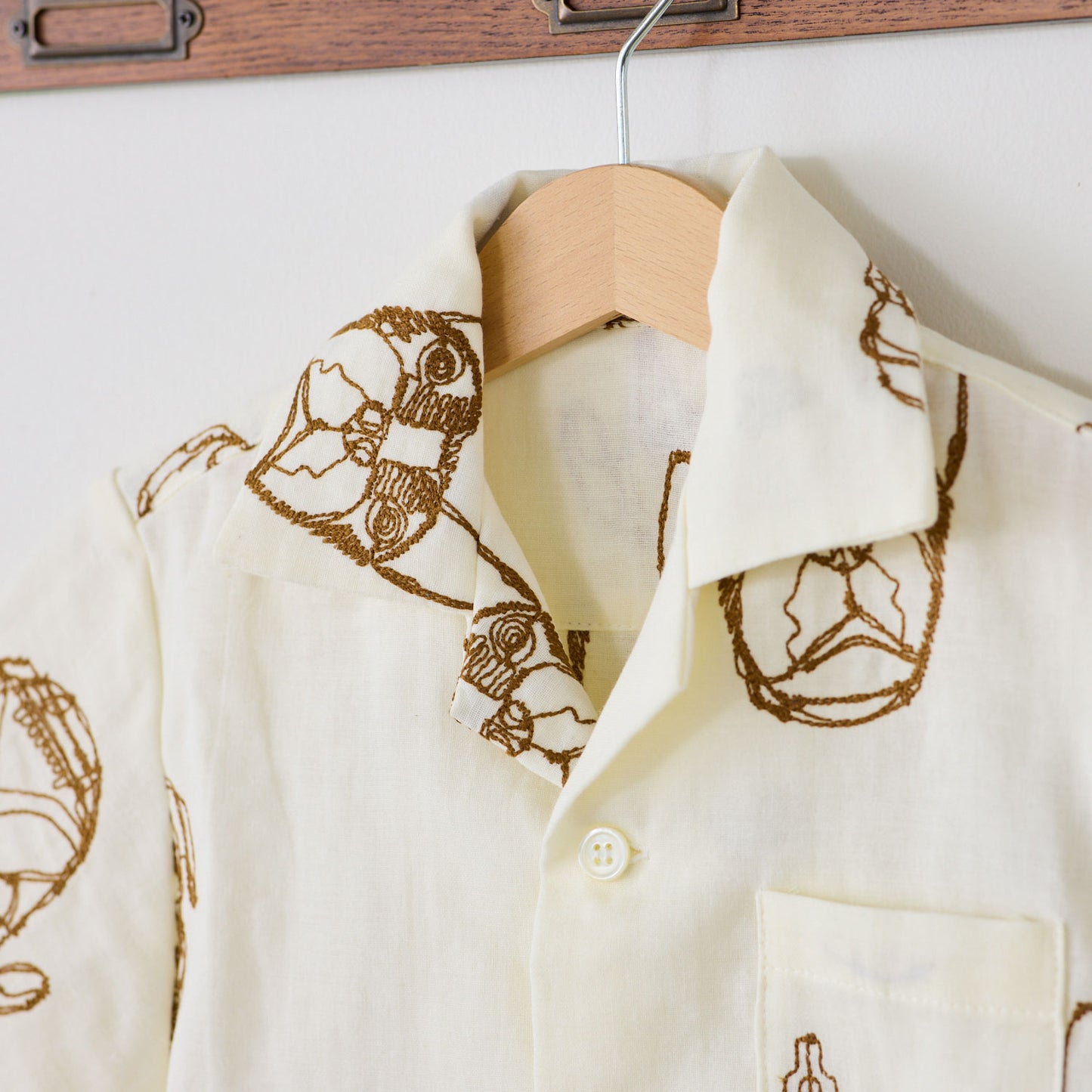 【予約販売】＋HAyU fabric  ～dogs～ ダブルガーゼ刺繍