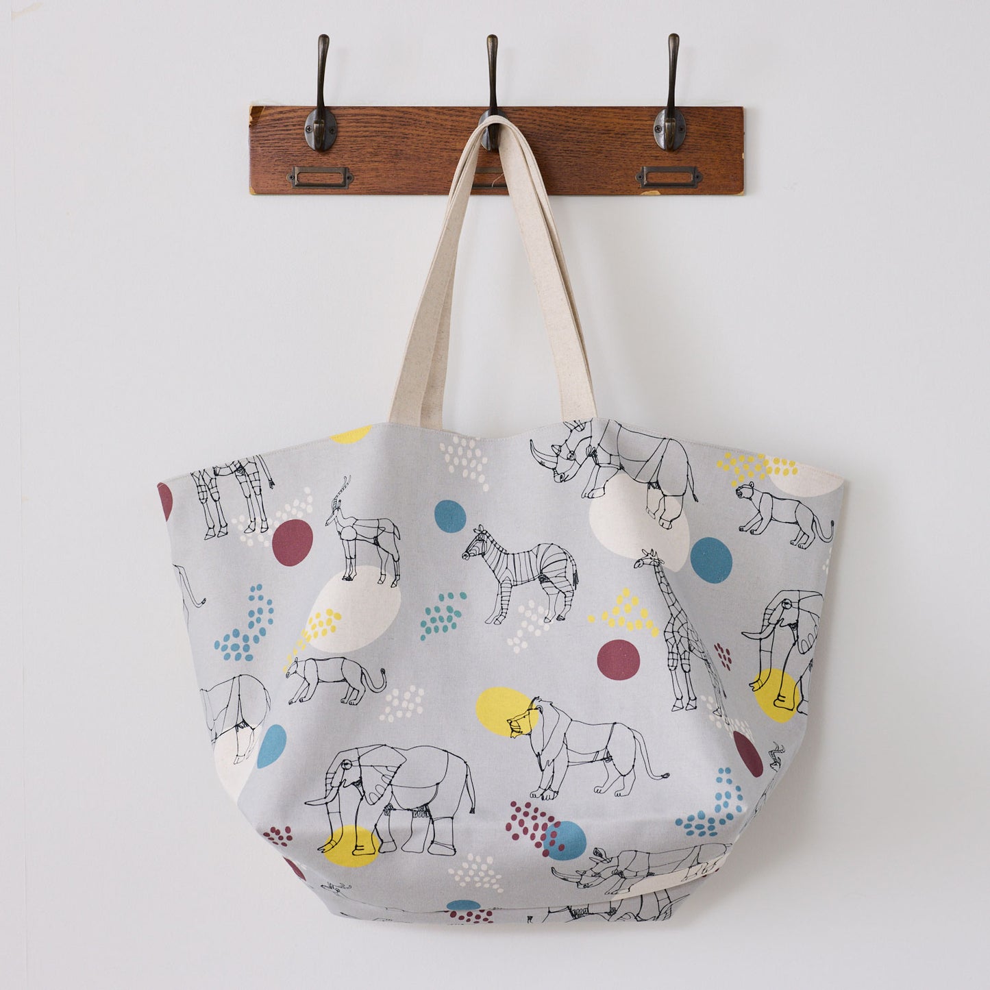 【予約販売】＋HAyU fabric  ～African animals～ 綿麻キャンバス