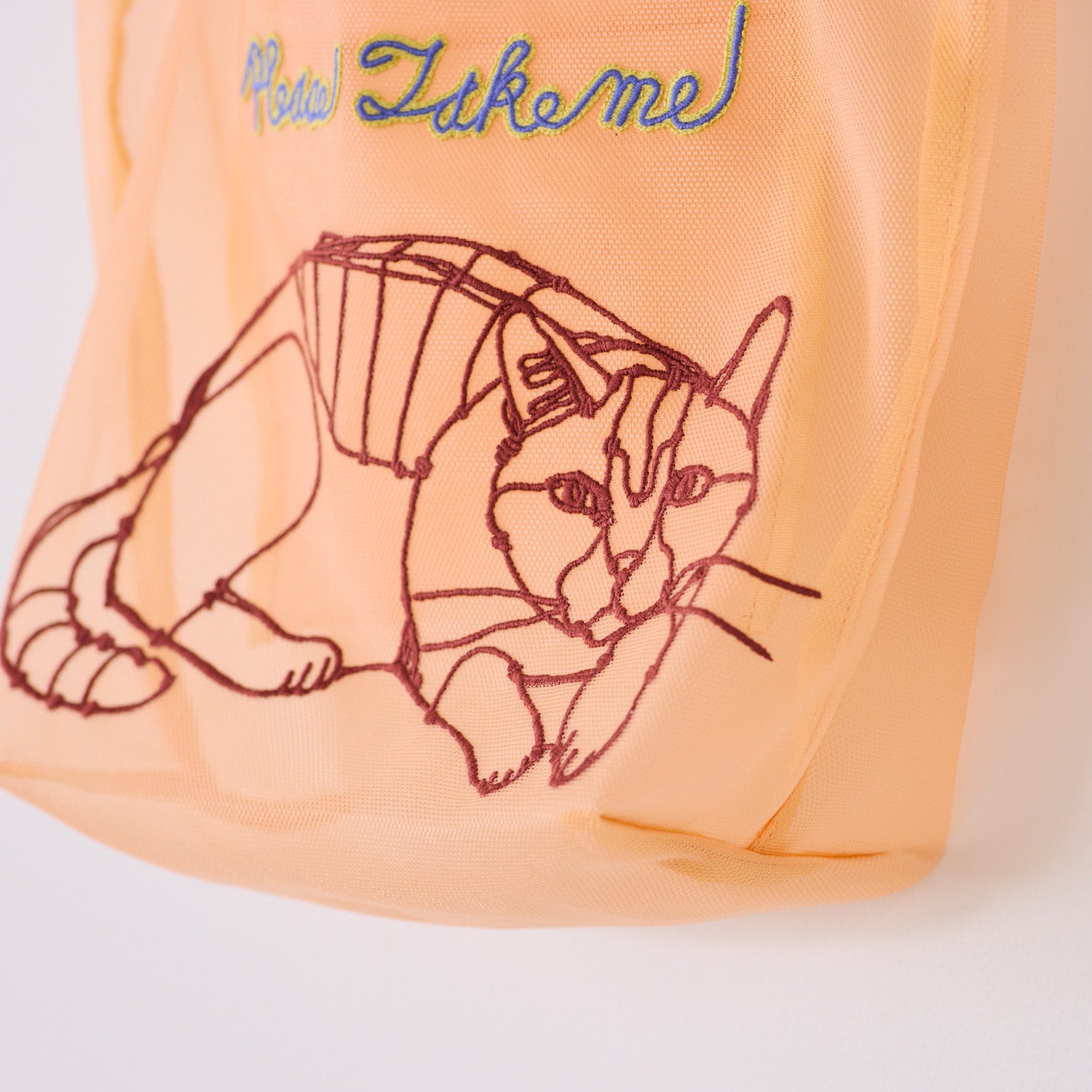 【＋HAyU】刺繍メッシュミニトートバッグ - cocca